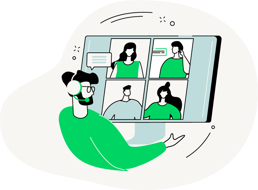 リモートでの面接や合同説明会にも